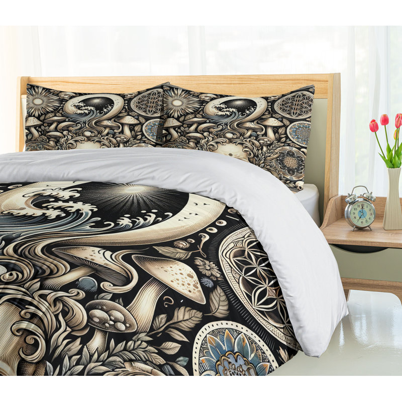 Gothic Art Duvet Cover, Queen Duvet Cover + 2 Standard Shams