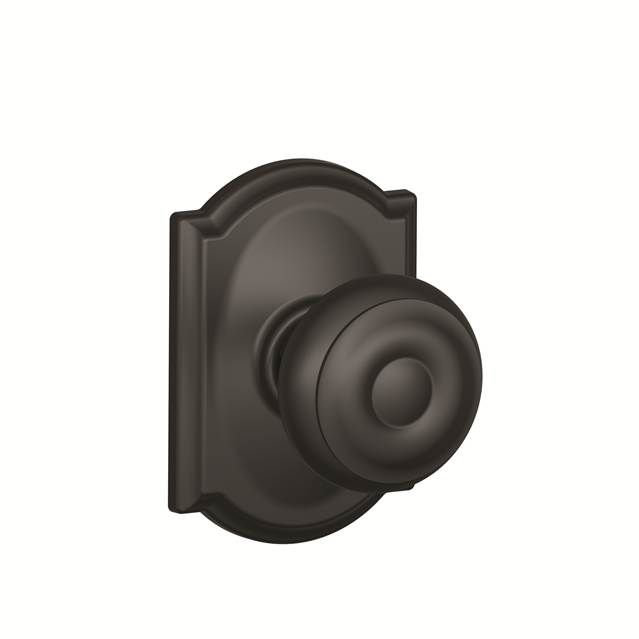 Georgian Interior Knob and Single Cylinder Deadbolt Thumbturn Set (Exterior Portion Sold Separately) Schlage 