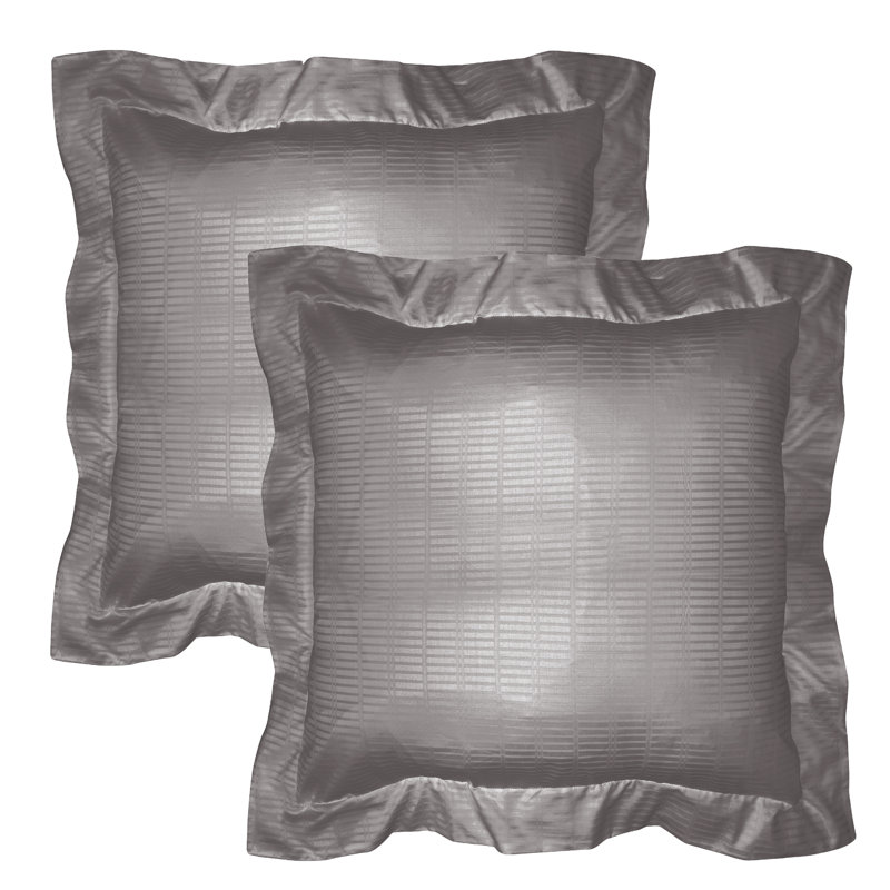 Luxurious White Cotton Standard Pillowcase Pair