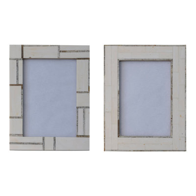 Ivory Embossed Picture Frame - Set of 2