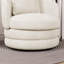 Fauteuil demi-tonneau pivotant en chenille Modern-481052766