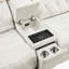 Fauteuil inclinable électrique en microfibre polie moderne et contemporaine de 84,5 po avec appuis-tête électriques, ports USB et console Hemington.-1524984979