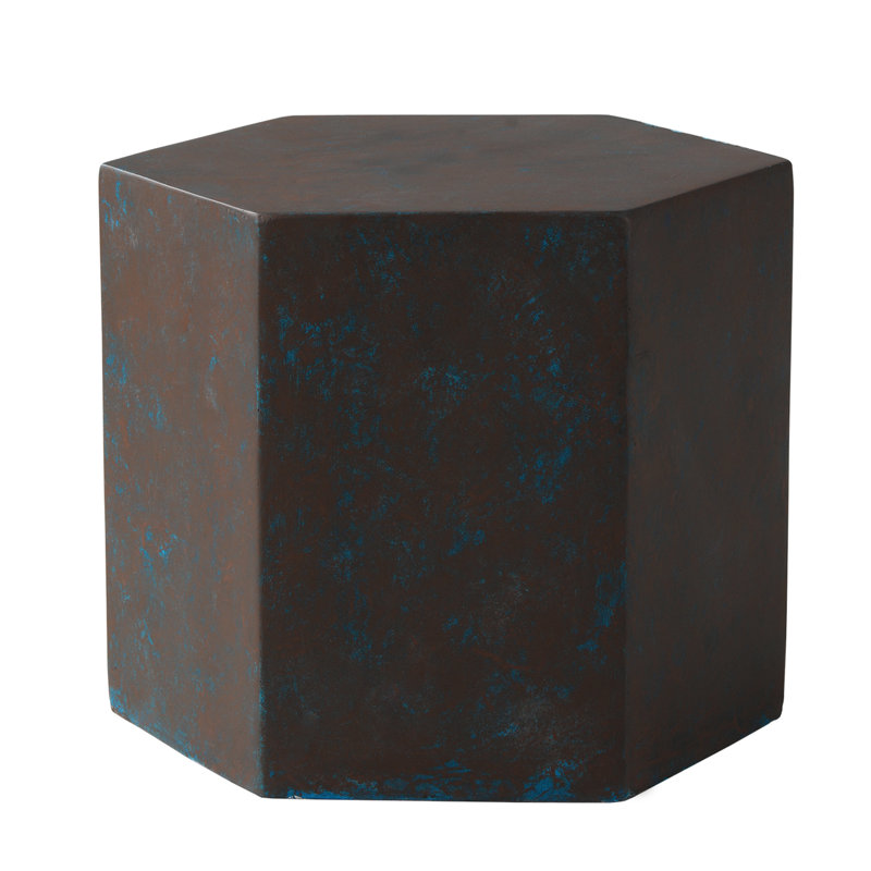 Table d'appoint Felishia, Brun rustique, H 12 po x l 14,5 po x P 12,5 po