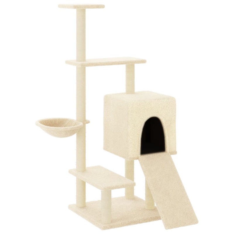 130.5 cm H Cat Tree / Condo, Cream