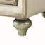 Beige Velvet Nightstand