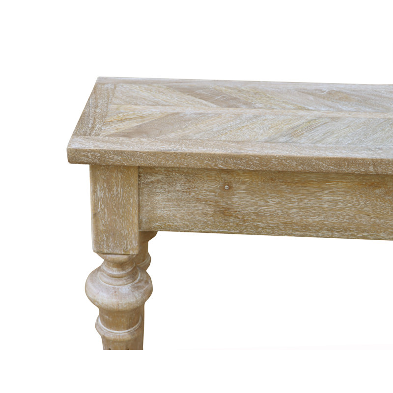 Micky Solid Wood Console Table, 35" H x 60" W x 12" D, White
