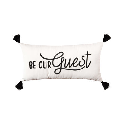 Be Our Guest Embroidered Pillow