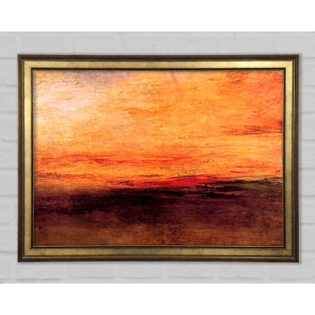 Joseph Mallord Turner Sonnenuntergang - Einzelner Bilderrahmen Kunstdrucke