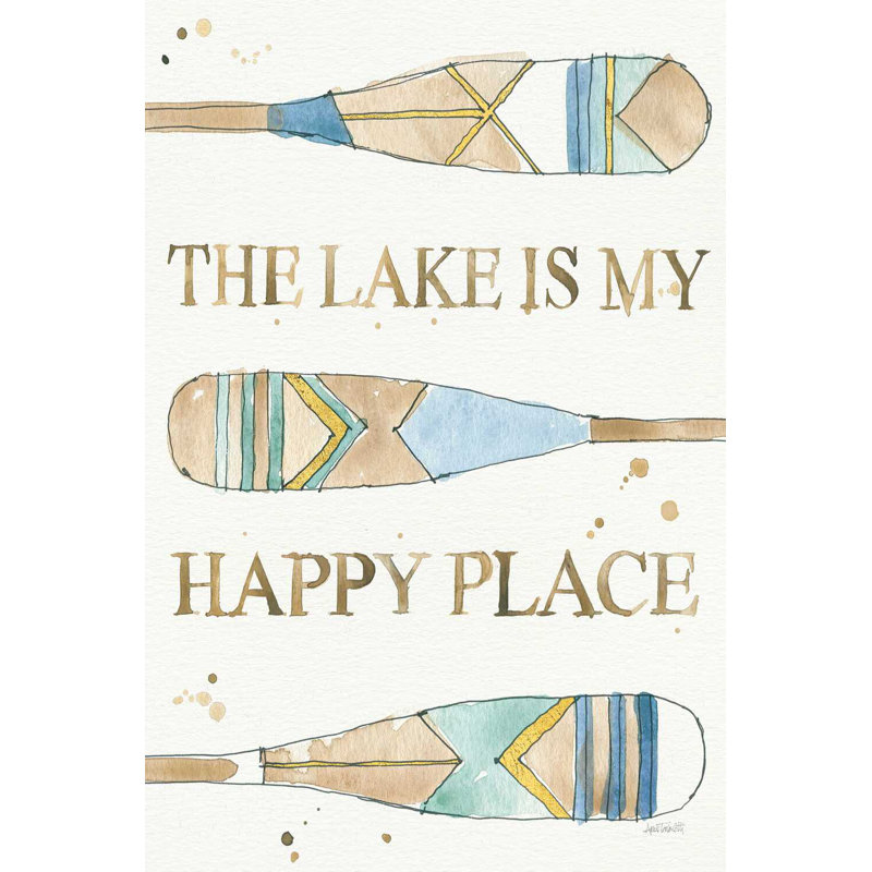 " Lakehouse III " by Anne Tavoletti Painting Print, 48" H x 32" W