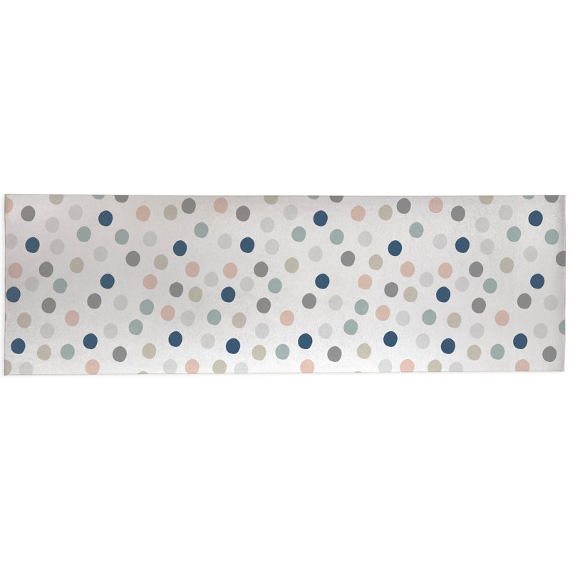 Always Polka Non-Slip Outdoor Rug, Runner 2'6'' x 8'
