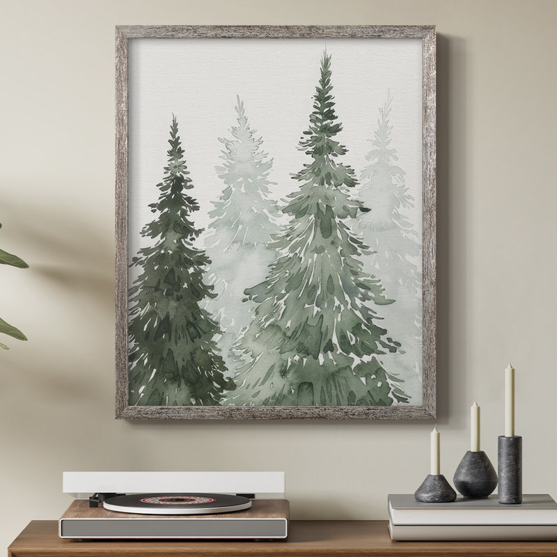 Winter Washed Coppice II Framed Print - Solid Wood, 15" H x 12" W