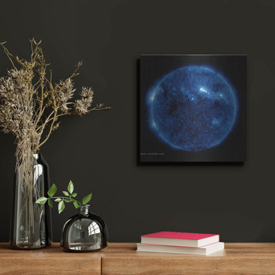  'Full Disk View Of The Sun June 21, 2010' by NASA Metal Wall Art, 12" x 12"