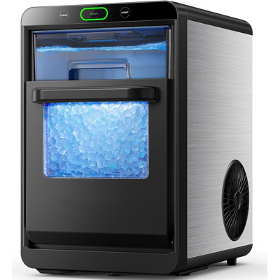 Nugget Ice Maker Countertop,44 lbs per Day, Crushed,Front Pull Out Water Tank  Removable Basket, Suitable for Family Gatherings and Kitchens. | Fridge.com
