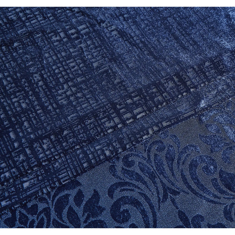 Microfiber / Polyester Duvet Cover Set with Pillow Shams, Double Duvet Cover + 2 Standard Shams , Blue