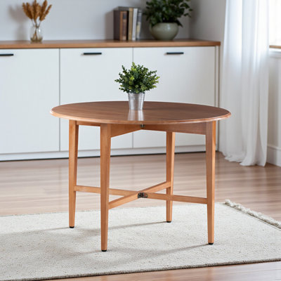 Zackary Drop Leaf Solid Wood Dining Table by Andover Mills