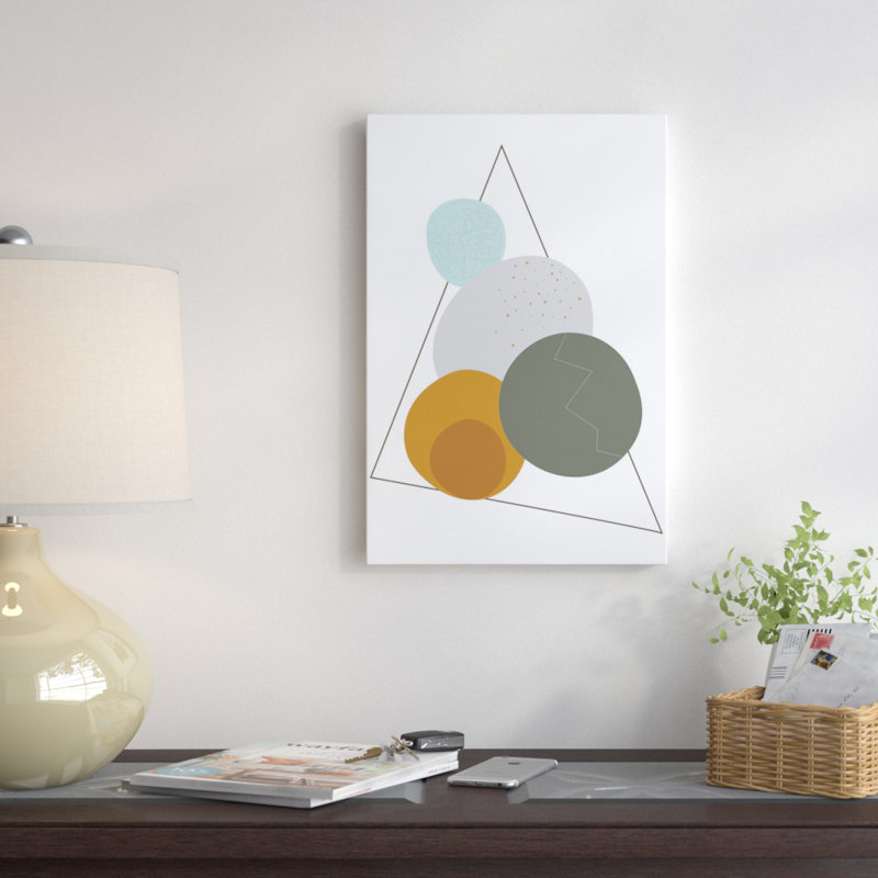 «Eggs in a Triangle», impression sur toile tendue, H 18 po x l 12 po x P 1,5 po, Pas de tapis, Toile tendue