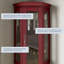 Vitrine de coin lumineuse 21,5 po-89015748