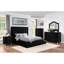 Fully Upholstered Frame 1pc Bed Tufted Oversized Headboard Bedroom Furniture Platform Bed-491944469-491944470
