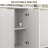 Buffet Sideboard Cabinet With Storages, Fluted Modern Buffet Table Coffee Bar Wine Bar Storage Cabinet With Doors & Shelves For Dining Room, Living Room, Hallway-120815589