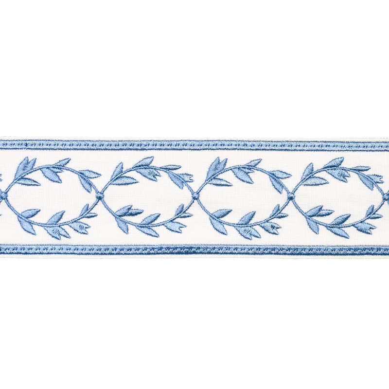 Schumacher X Paloma Contreras Maison Vine Trim, Porcelain