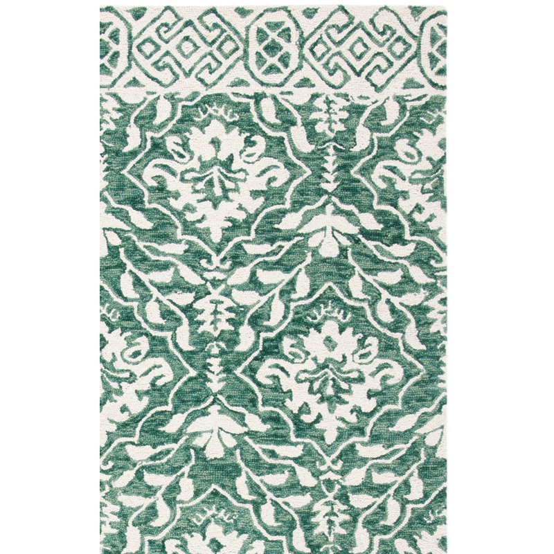 Evangely Hand Tufted Wool Damask Rug, null