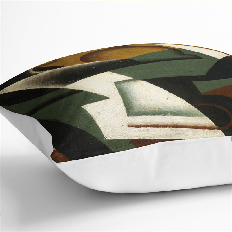 Cafeteria Square Throw Cushion, 40cm H x 40cm W x 15cm D, White