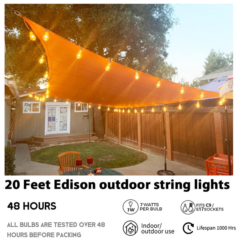 Culmore 22 - Bulb 240'' Plug-in String Light, Black