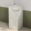 Lavabo de salle de bain sur pied 34 po, cuve à surface solide