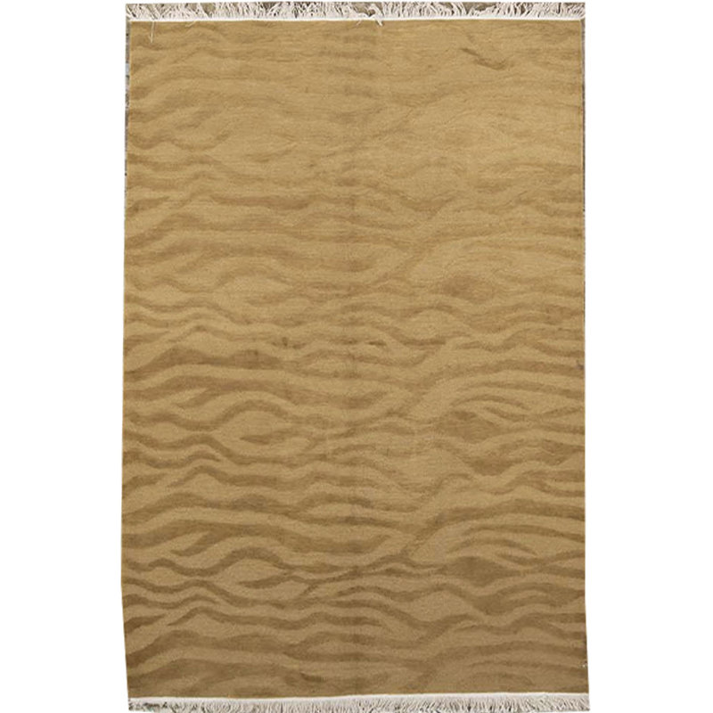 Tapis brun de haute qualité noué à la main