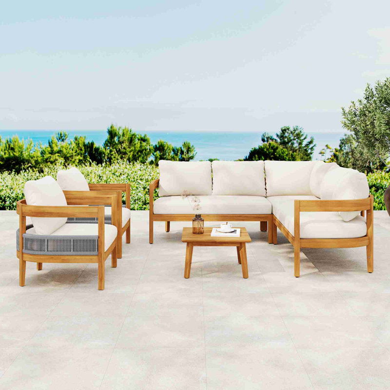 Ensemble de meubles de patio en bois