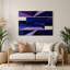 Art mural Hard Edge 33 en métal bleu-502033357