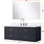 Meuble-lavabo simple bleu 48 po L 22 po x P 22 po, comptoir en quartz, 43 miroir et meuble-lavabo, blanc inclus-1251413880
