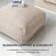 Iyanola 34'' Wide Square Geometric Pouf Ottoman-1334501688