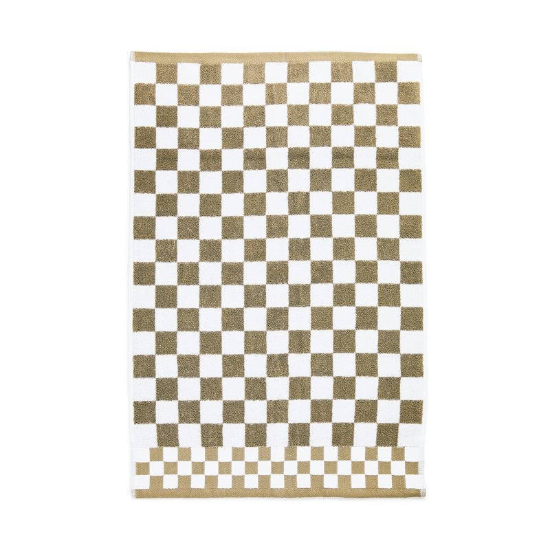 Plum Check Hand Towel, Brown/White