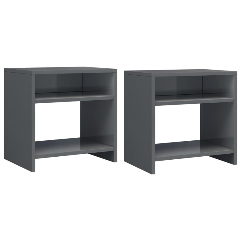 Reston 40 cm W Bedside Table, Sonoma Oak, Set of 2