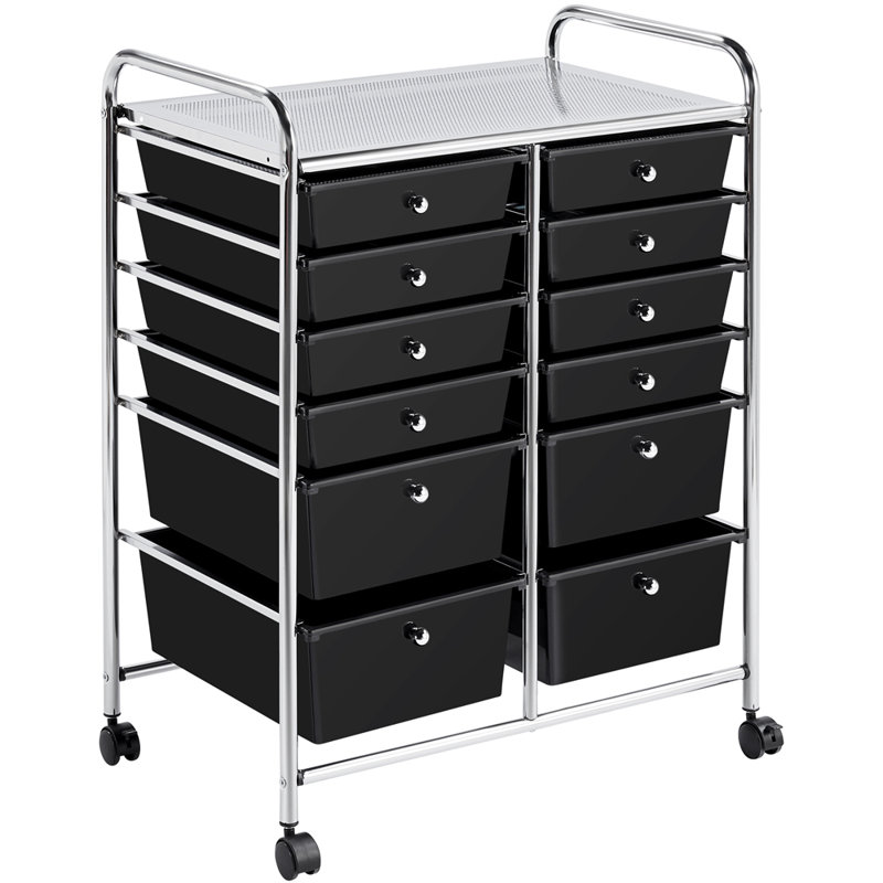 Lundys 12 Drawer Storage Drawer, Black
