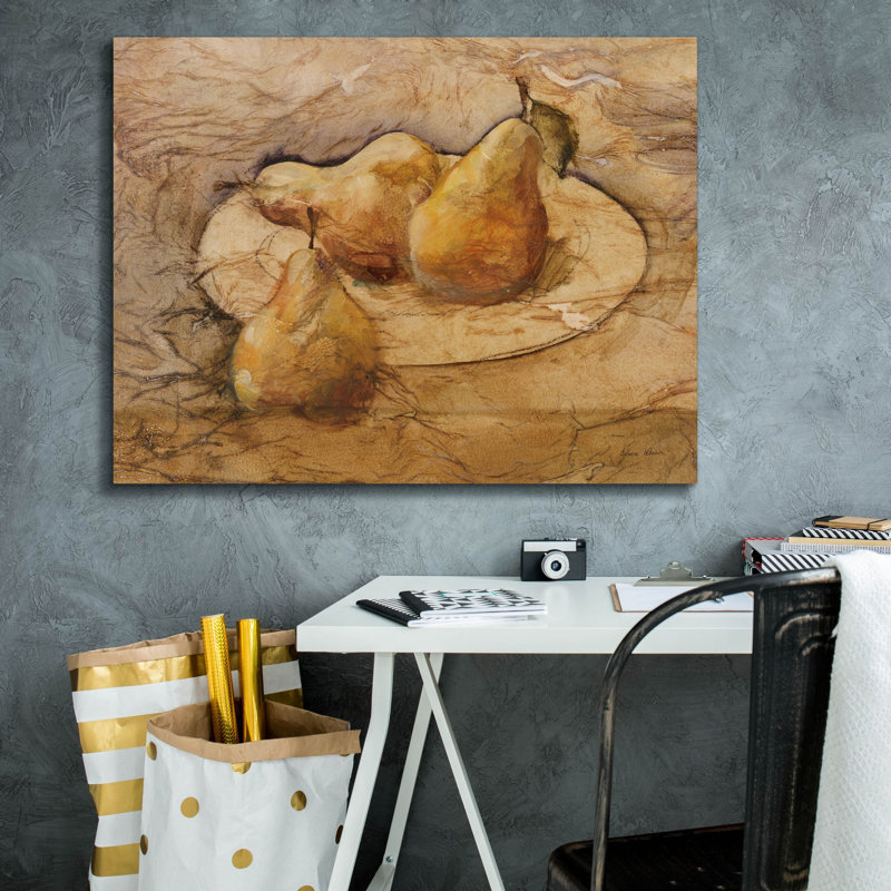 «Bowl Of Fruit 1» par Cheri Blum, art mural sur toile, H 26 po x l 34 po x P 1,5 po