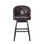 Ensemble de 2 chaises pivotantes avec tabouret de bar