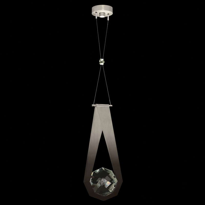 Aria 1 - Light LED Pendant, Soft Ombre Silver