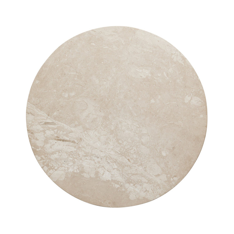 Axtell Coffee Table- Small-Lunar Marble, 15" H x 30" L x 30" W