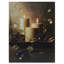 Art mural en toile à lumières DEL scintillantes dorées scintillantes 15,75 po x 11,75 po