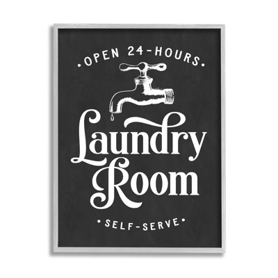 " Laundry Room Self-Service Vintage Faucette Illustration " by Lettered And Lined