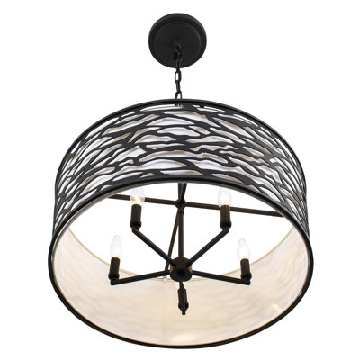 Luminaire suspendu semi-encastré Kato - l 24 po x H 11 po - carbone