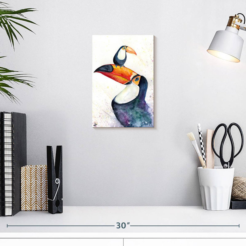 Brampt Toucan Play That Game, 12" H x 8" W
