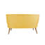 Canapé moderne 2 places, structure en bois massif jaune, 55,1 po x 31,5 po x 27,9 po | 100% polyester, 32 mousses en mousse pour plus de confort | Conception facile à nettoyer et élégante pour la maison, l'hôtel, le décor rustique et du sud-ouest-1613904212