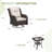 Stylish Outdoor Woven Rattan Swivel Chair And Side Table Set-110093344