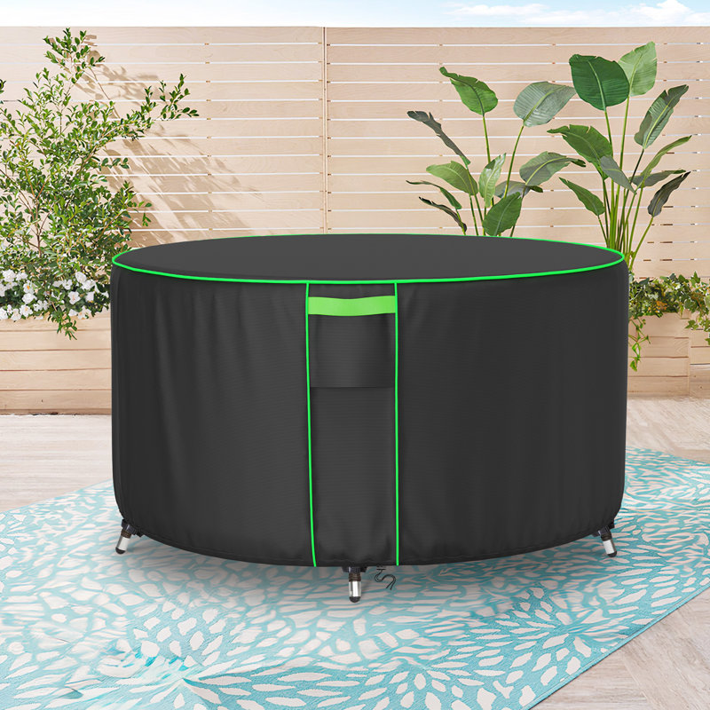 Waterproof Outdoor Table Cover For Round Table Dining Set, 28" H x 84" W x 84" D