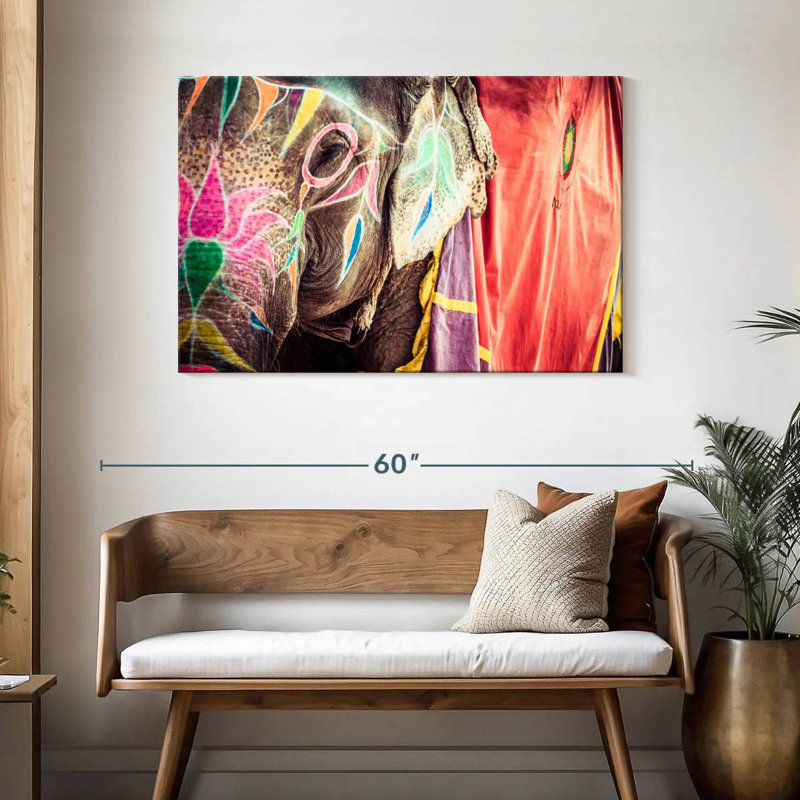 Holi Painted Elephant