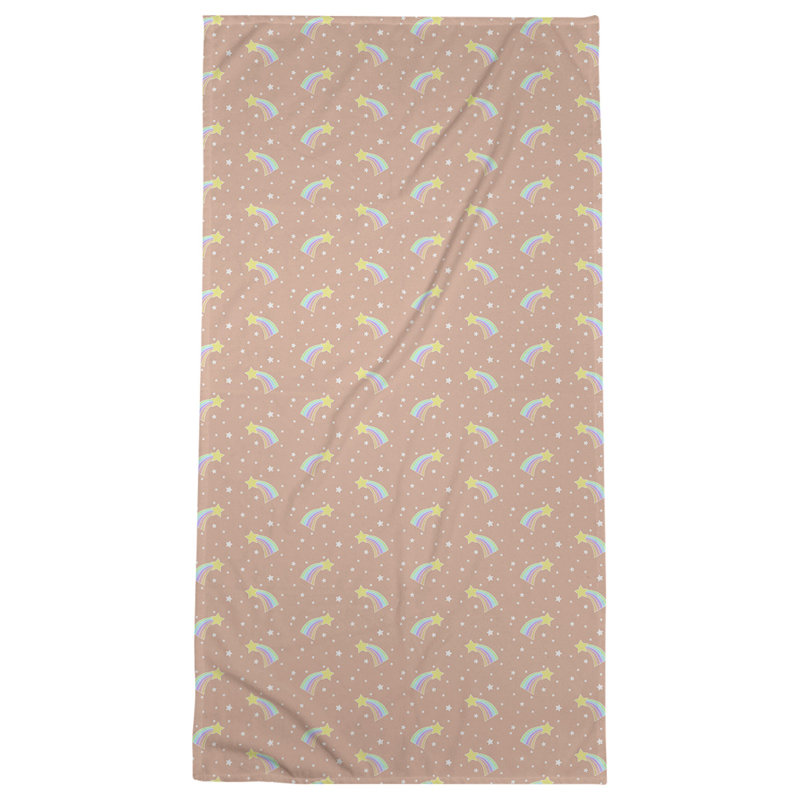 Serviette de bain stars shooting, Orangé