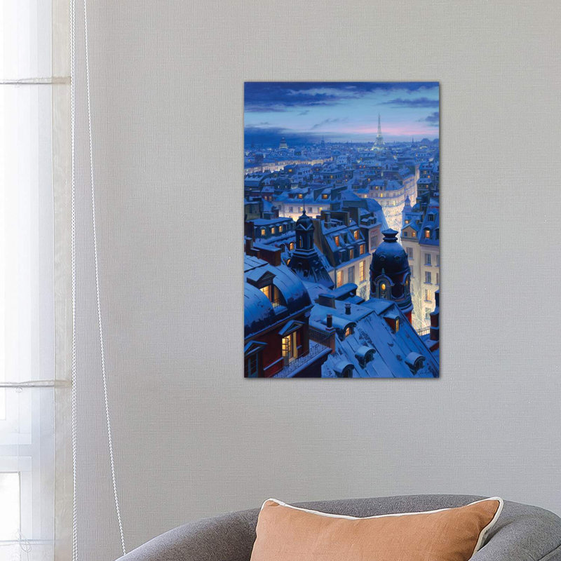 Night Symphony by Evgeny Lushpin - Wrapped Canvas Painting, 66.04 cm H x 45.72 cm W x 3.175 cm D